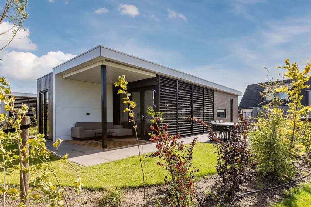 Vakantiepark Soof aan de Rijn Hottub Lodge huisje met jacuzzi